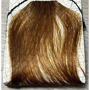 Hair‎ Piece 4” Long Straight Hairpiece Extension Accessory Light Brown Clips